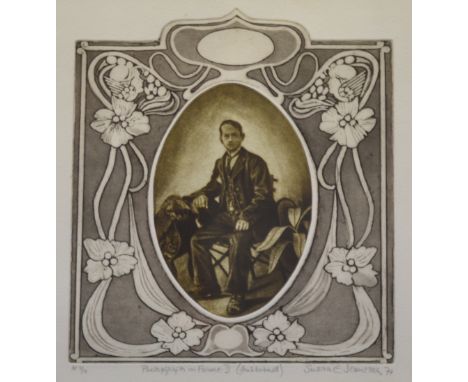 SUSAN E. JAMESON (CONTEMPORARY) - Photograph in Frame II (Husband), etching, signed in pencil and dated (19)74, numbered 5/10