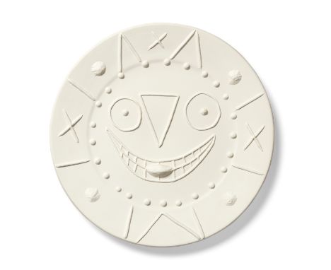 Pablo Picasso (1881-1973)Horloge à la langue, 1956 stamped and numbered Empreinte Originale de Picasso/Madoura Plein Feu/C.10