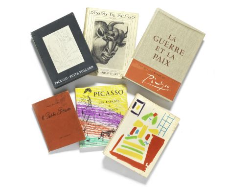 A group of six Picasso art books including Las Meninas Y La Vida by Jamie Sabartes, copy number 960/1600, Picasso Suite Volla