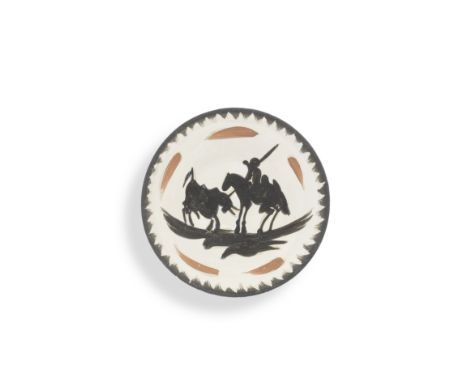 Pablo Picasso (1881-1973)Picador, 1955 stamped and marked Madoura Plein Feu/ Edition Picasso (underneath)partially glazed cer