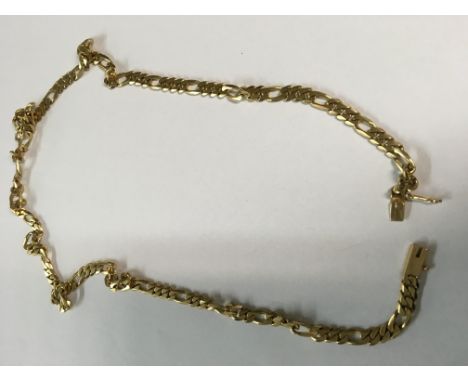 A gold chain marked 18 k 39.5 grams approx