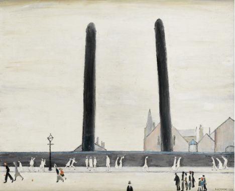 Laurence Stephen Lowry R.A. (British, 1887-1976)Street Scene signed and dated 'L.S. LOWRY 1965' (lower right) and titled 'STR