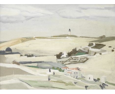 David Bomberg (British, 1890-1957)Mount Scopus and Government House oil on canvas50.8 x 67.3 cm. (20 x 26 1/2 in.)Painted in 