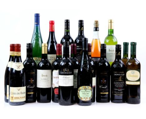 Twenty bottles of wine to include two bottles of Vidal-Fleury Cotes Du Rhone one 2010 one 2011 vintage, one bottle of Chateau