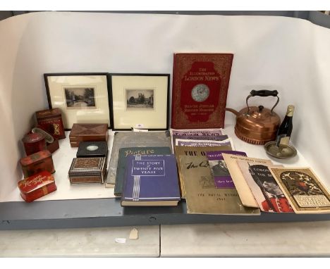 Quantity of Ephemera and large collectables to include London illustrated News, Coronation memorabilia and newspapers and sou