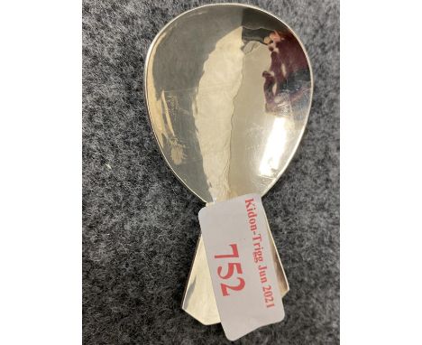 Guild of Handicrafts caddy spoon hammered, London 1986 
