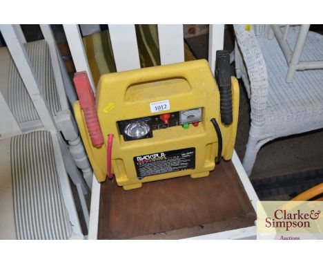 A Blackspur 12v engine charger