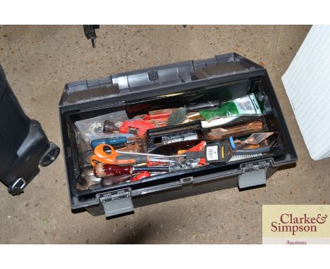 A tool box and contents 