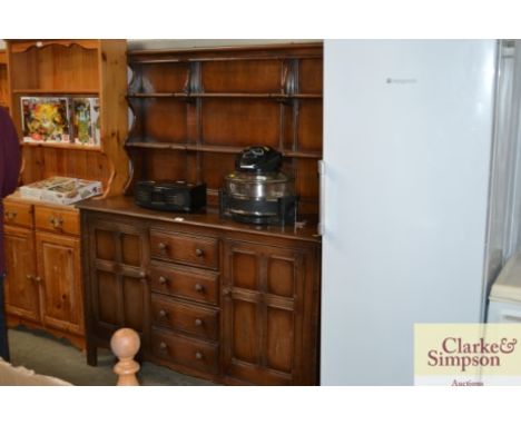 An Ercol style oak dresser