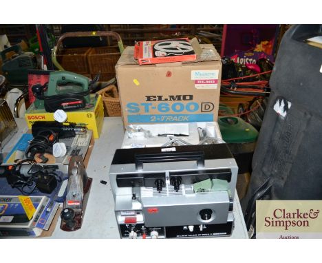 An Elmo ST-600D, 2 track 8mm sound projector, as new