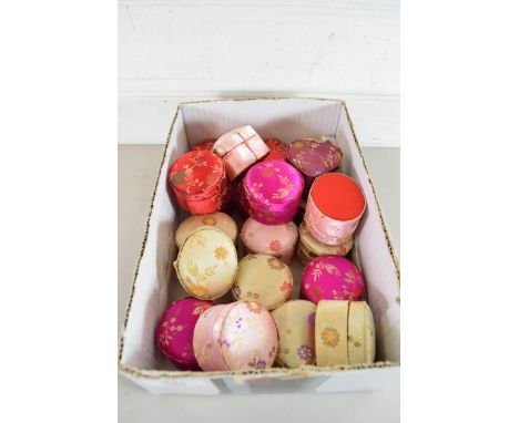 BOX OF MODERN ORIENTAL RING BOXES