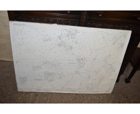 ORDNANCE SURVEY 1928 EDITION MAP OF GRESSENHALL AND BITTERING ON WOODEN BACK