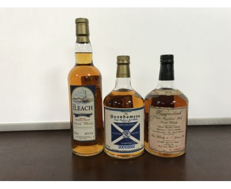 USQUAEBACH 15 YEARS OLD
Pure Highland Malt Scotch Whisky. 
Bottle no. 020205. 750ml, 43% volume. 
THE ILEACH
Unknown distille