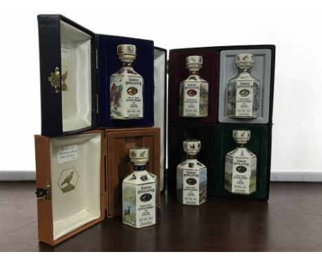 SIX GORDON HIGHLANDER 10CL POINTERS DECANTERS 
Single Malt Scotch Whisky
6 x 10cl, 40% volume, in presentation boxes.` CONDIT