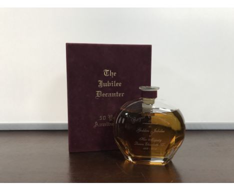 GOLDEN JUBILEE OF QUEEN ELIZABETH II AGED 25 YEARS
Speyside Single Malt Scotch Whisky
Decanter no. 81 of 2500. No stregth or 