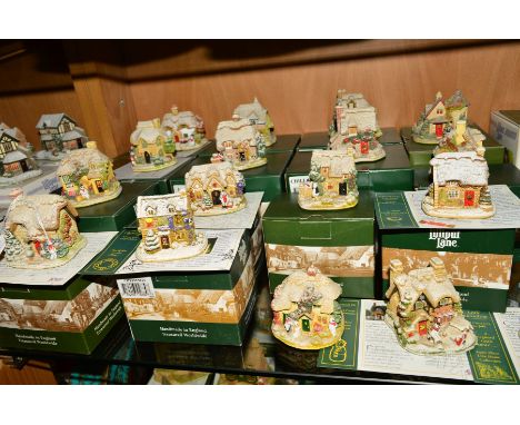 SEVENTEEN LILLIPUT LANE SCULPTURES FROM SNOW PLACE LIKE HOME COLLECTION, (14 BOXED)'First Noel' L2632 (deeds), 'Winter Warmer