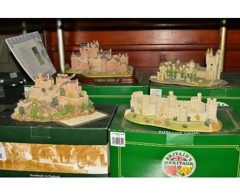 FOUR BOXED LILLIPUT LANE BRITAINS HERITAGE SCULPTURES, 'Glamis Castle' L2314 (plinth, certificate and leaflet), 'Balmoral' L2