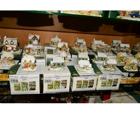 TWENTY ONE BOXED LILLIPUT LANE SCULPTURES FROM CHRISTMAS SNOWED AND SNOWED CHRISTMAS COLLECTIONS, to include 'Toy Town' L3049