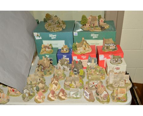 TWENTY SEVEN LILLIPUT LANE SCULPTURES FROM THE NORTHERN COLLECTION, to include 'Bluebell Farm' L2013 (boxed), 'Stocklebeck Mi