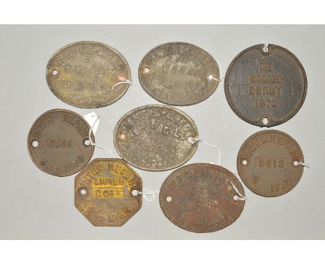 A QUANTITY OF UNRESTORED CAST IRON AND ALUMINIUM WAGON PLATES, assorted wagon repair items from the B.R. era, the three cast 