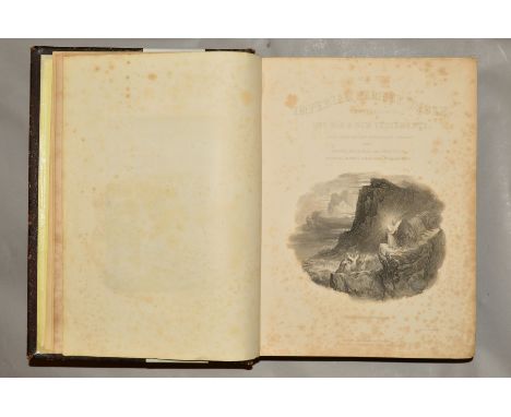 'THE IMPERIAL' FAMILY BIBLE, containing the Old and New Testaments...., pub. Blackie &amp; Son, 1848, full leather binding wi