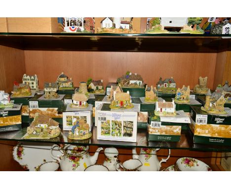 TWENTY LILLIPUT LANE SCULPTURES FROM BRITISH SCOTLAND AND WALES COLLECTION,  (18 boxed), 'Tollborth Llanfair' L2548 (deeds), 