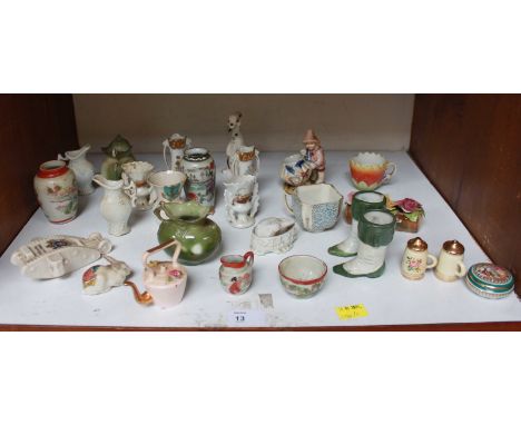 SECTION 13. A collection of Goss crested china including a WWI tank and a quantity of other china.
