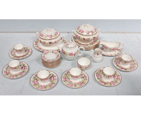 SECTION 2.  A Royal Worcester 'Royal Garden Elgar Pattern' dinner and tea service of forty-pieces. 