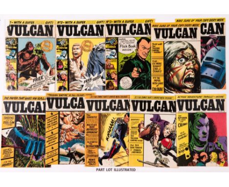 Vulcan Comic Scottish editions (1975) 1-30. Complete run reprinting The Steel Claw by Jesus Blasco, Trigan Empire by Don Lawr