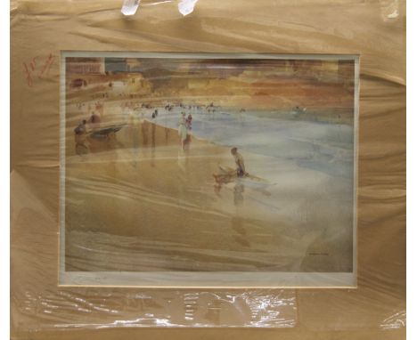 SIR WILLIAM RUSSELL FLINT RA ROI (1880-1969) British, Morning Dinard, limited edition print numbered 276/850, published by Th