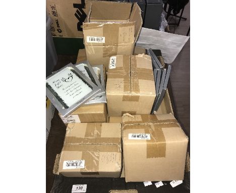 BOX OF BOXED MAYFAIR GLASS GREETINGS WITH EASEL BACKS