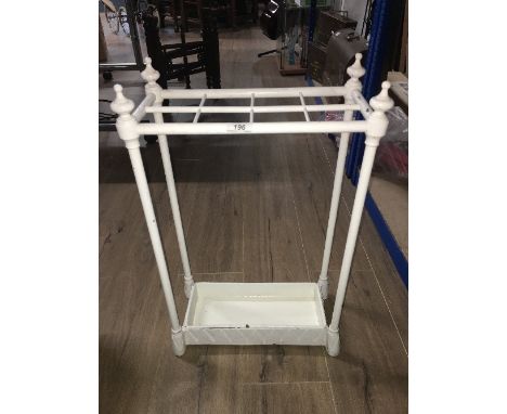 WHITE PAINTED STICK &amp; UMBRELLA STAND