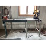 Work Table w/ Multicutter & Bench Grinder