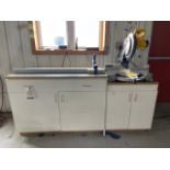 Lot Work Station w/ DeWalt 12" Compound Miter Saw