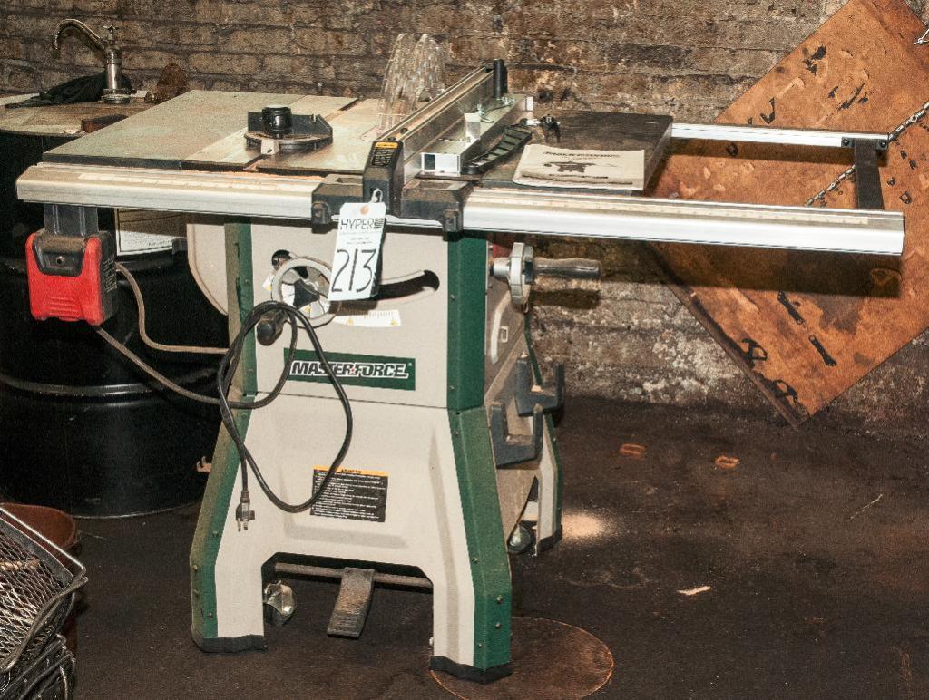 Masterforce 10" Contractor Table Saw, Model 2400037, ID MNA, GS135