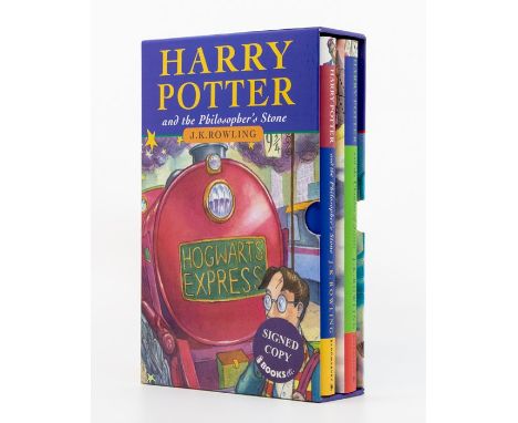 Rowling, J. K. The Harry Potter Gift Set: Harry Potter and the Philosopher's Stone, fourth impression ('10 9 8 7 6 5 4'), sig