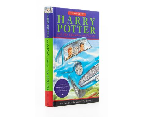 Rowling, J. K. Harry Potter and the Chamber of Secrets, first edition, first issue, London: Bloomsbury, 1998, hardback, publi