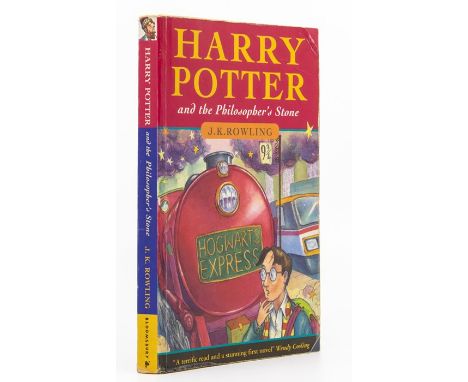 Rowling, J. K. Harry Potter and the Philosopher's Stone, first edition, first issue, London: Bloomsbury, 1997, paperback, pri