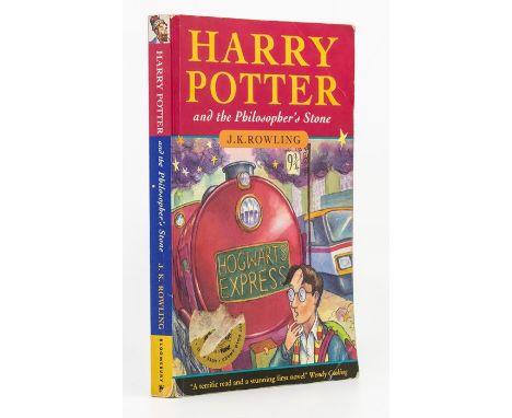 Rowling, J. K. Harry Potter and the Philosopher's Stone, first edition, first issue, London: Bloomsbury, 1997, paperback, pri