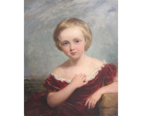 FREDERICK RICHARD SAY, R.A. (1805-1860). Portrait of Albert Edmund Viscount Boringdon (1843-1905) as a child, inscribed in th