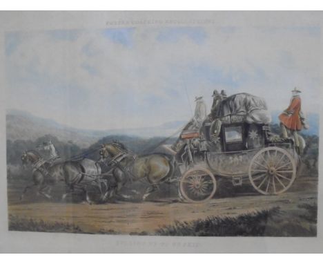 AFTER C C HENDERSON "Fores's Coaching Recollections", five aquatints from five engravings by J. Harris, published London by M