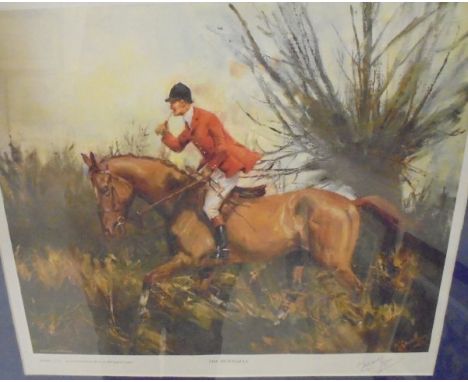 AFTER MICHAEL LYNE "The Huntsman", limited edition colour print No'd. 102/399, signed in pencil lower right