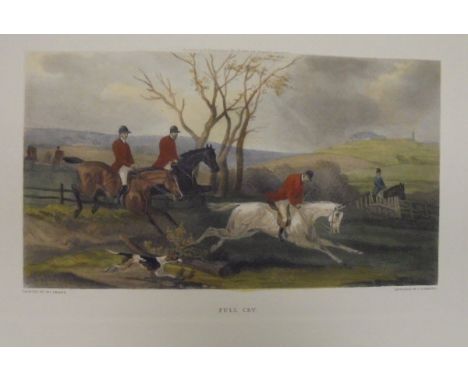 AFTER W J SHAYER "The Death of the Fox", colour engraving by C Tompkins, together with AFTER H BUNBURY "The City Hunt", colou