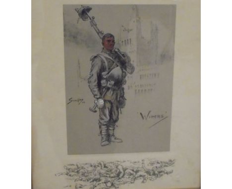 AFTER SNAFFLES (CHARLES JOHNSON PAYNE) "Wipers", colour print, heightened with white and body colour, bears studio stmap lowe