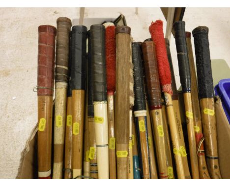 A box of assorted vintage tennis and squash rackets to include Slazenger, Lewis, Clifford CONDITION REPORTS If information on