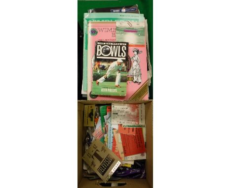 A collection of various sporting ephemera including a collection of Rugby Union and Rugby League programmes, mainly relating 