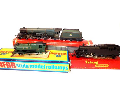 Hornby R196 Princess Beatrice 46209 BR Green, early crest. GNAFAR Pannier tank 9410 GWR Green, Triang 2.6.2 T for spares/repa