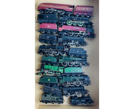 11x OO Playworn Steam Locomotives - Unboxed. P&amp;P Group 3 (£25+VAT for the first lot and £5+VAT for subsequent lots) 
