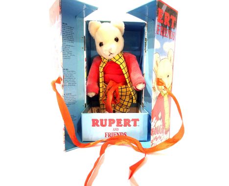 Merrythought Rupert The Bear H: 23 cm, limited edition in presentation box. P&amp;P Group 1 (£14+VAT for the first lot and £1