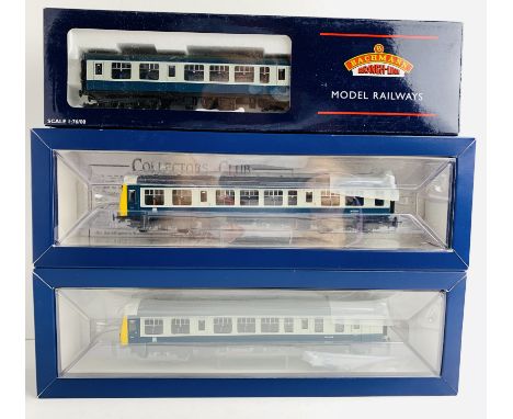 Bachmann OO 3x Car Blue/Grey DMU. P&amp;P Group 2 (£18+VAT for the first lot and £3+VAT for subsequent lots) 